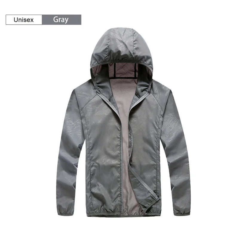 Camping Waterproof Windbreaker Rain Jacket – Unisex Lightweight Outdoor Coat - 3KDyn